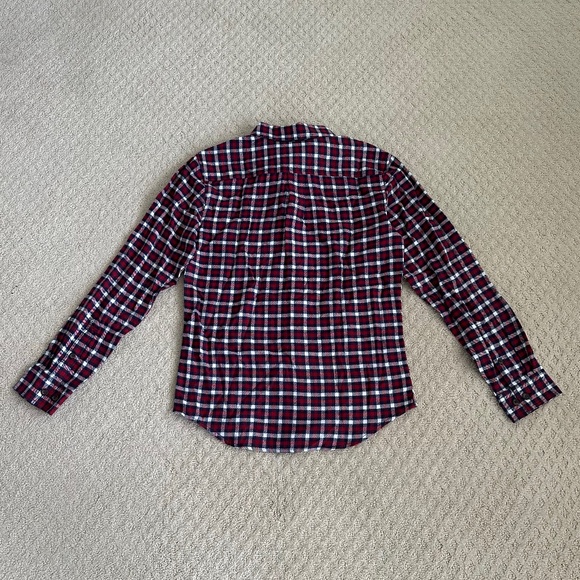 Cremieux Men's Premium Denim Long Sleeve Flannel Shirt Rythmic Red Size … - Picture 9 of 15